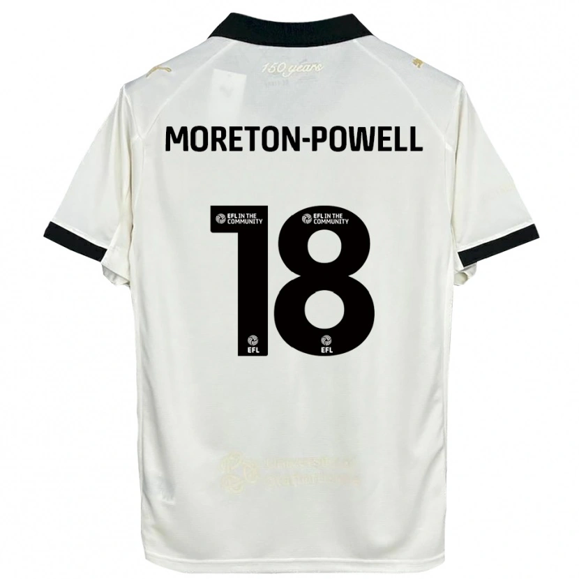 Danxen Dames Erin Moreton-Powell #18 Gebroken Wit Zwart Thuisshirt Thuistenue 2025/26 T-Shirt