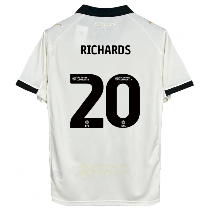 Danxen Dames Rico Richards #20 Gebroken Wit Zwart Thuisshirt Thuistenue 2025/26 T-Shirt