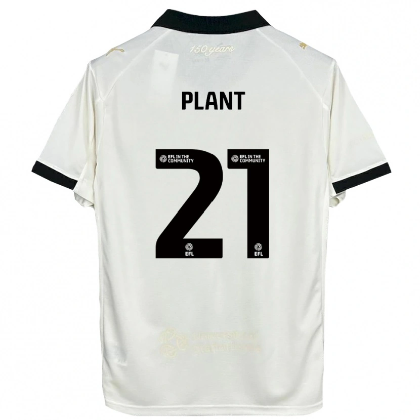 Danxen Dames James Plant #21 Gebroken Wit Zwart Thuisshirt Thuistenue 2025/26 T-Shirt