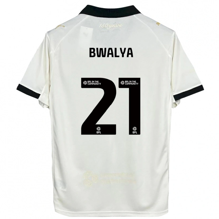 Danxen Dames Sophie Bwalya #21 Gebroken Wit Zwart Thuisshirt Thuistenue 2025/26 T-Shirt