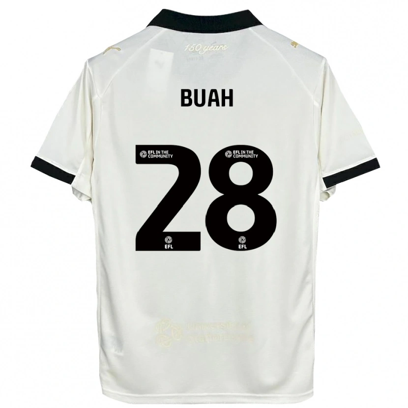 Danxen Dames Andrew Buah #28 Gebroken Wit Zwart Thuisshirt Thuistenue 2025/26 T-Shirt