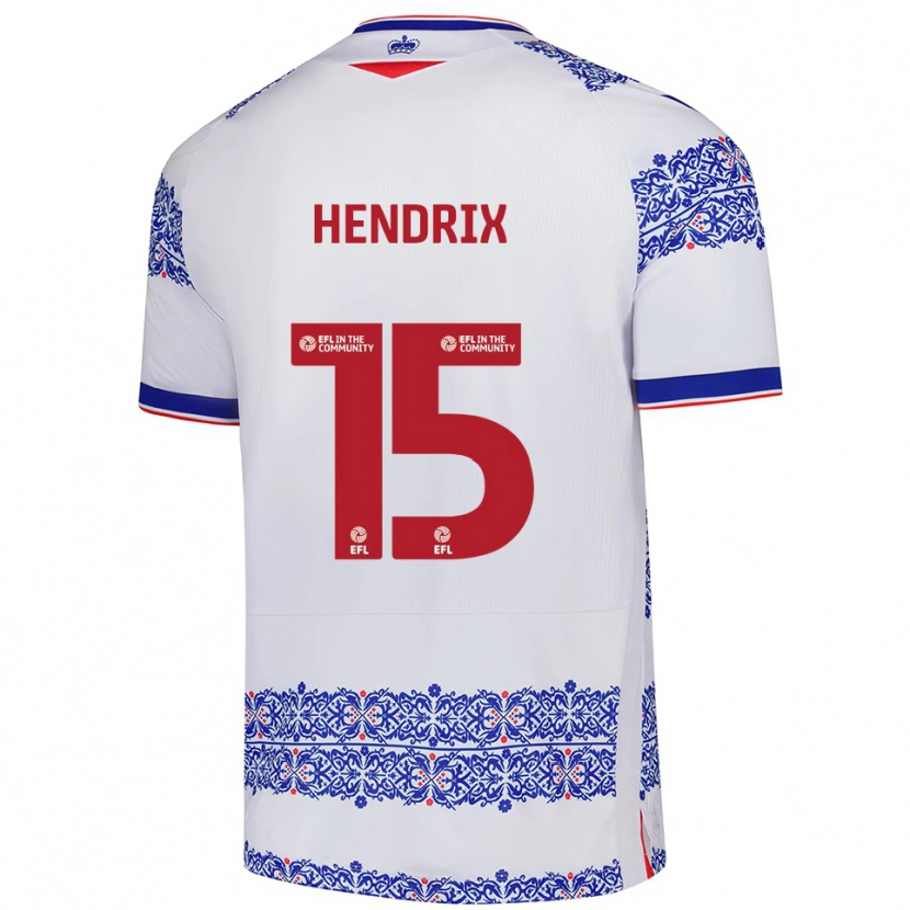 Danxen Dames Brooke Hendrix #15 Wit Blauw Thuisshirt Thuistenue 2025/26 T-Shirt