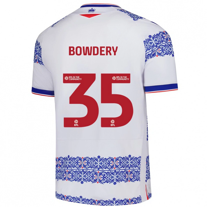 Danxen Dames Carter Bowdery #35 Wit Blauw Thuisshirt Thuistenue 2025/26 T-Shirt