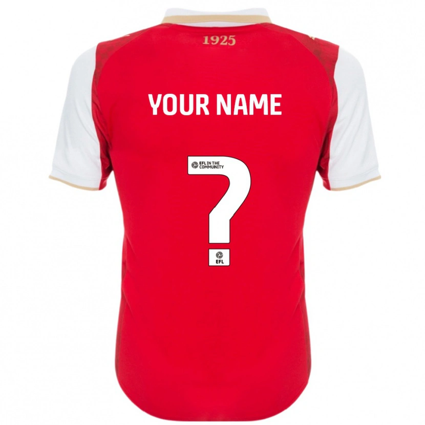 Danxen Dames Uw Naam #0 Rood Wit Thuisshirt Thuistenue 2025/26 T-Shirt