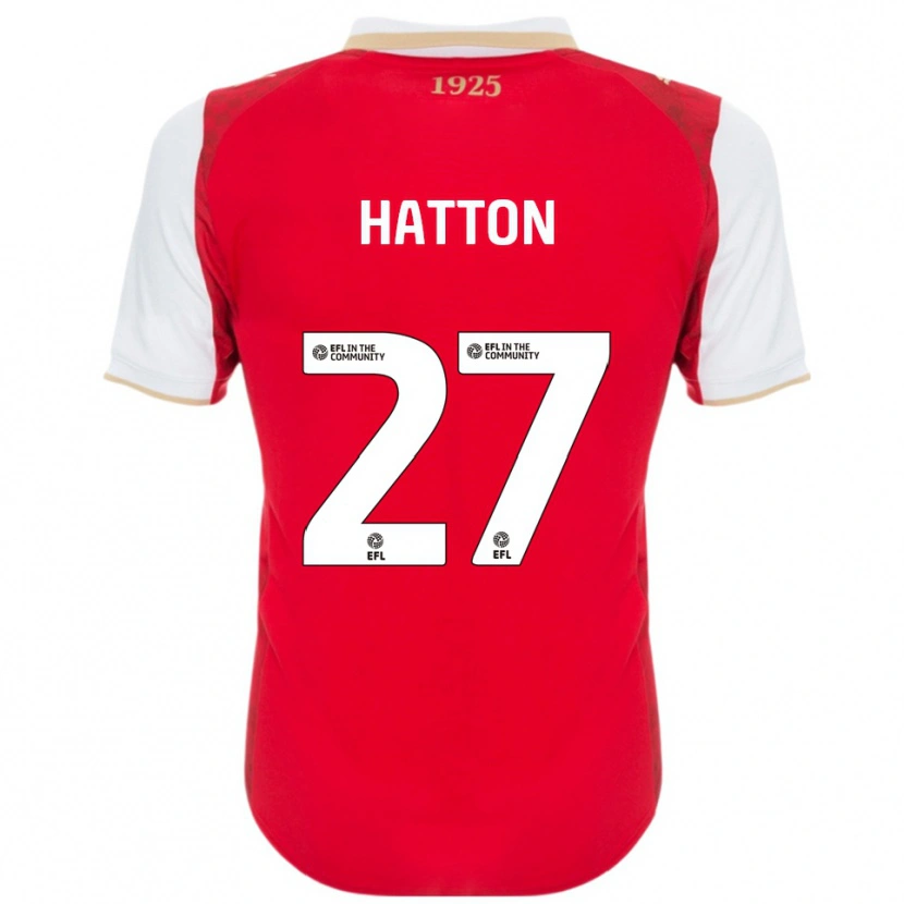 Danxen Dames Ben Hatton #27 Rood Wit Thuisshirt Thuistenue 2025/26 T-Shirt