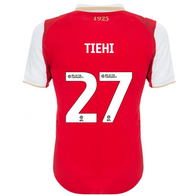 Danxen Dames Christ Tiehi #27 Rood Wit Thuisshirt Thuistenue 2025/26 T-Shirt