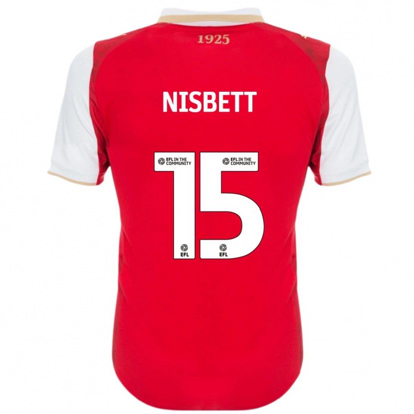 Danxen Dames Kanye Nisbett #15 Rood Wit Thuisshirt Thuistenue 2025/26 T-Shirt
