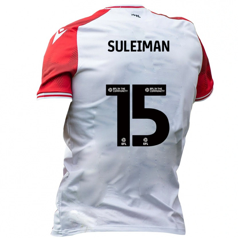 Danxen Dames Dylan Suleiman #15 Wit Rood Thuisshirt Thuistenue 2025/26 T-Shirt