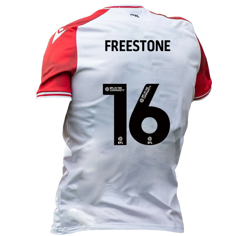 Danxen Dames Lewis Freestone #16 Wit Rood Thuisshirt Thuistenue 2025/26 T-Shirt