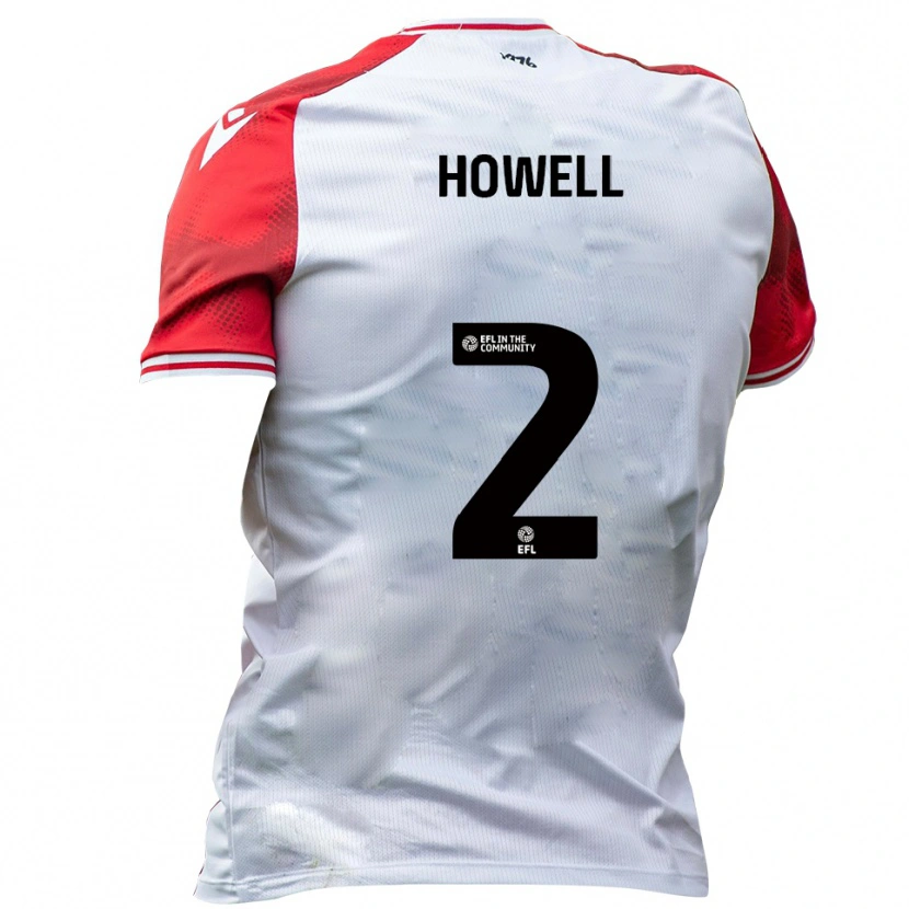 Danxen Dames Zack Howell #2 Wit Rood Thuisshirt Thuistenue 2025/26 T-Shirt