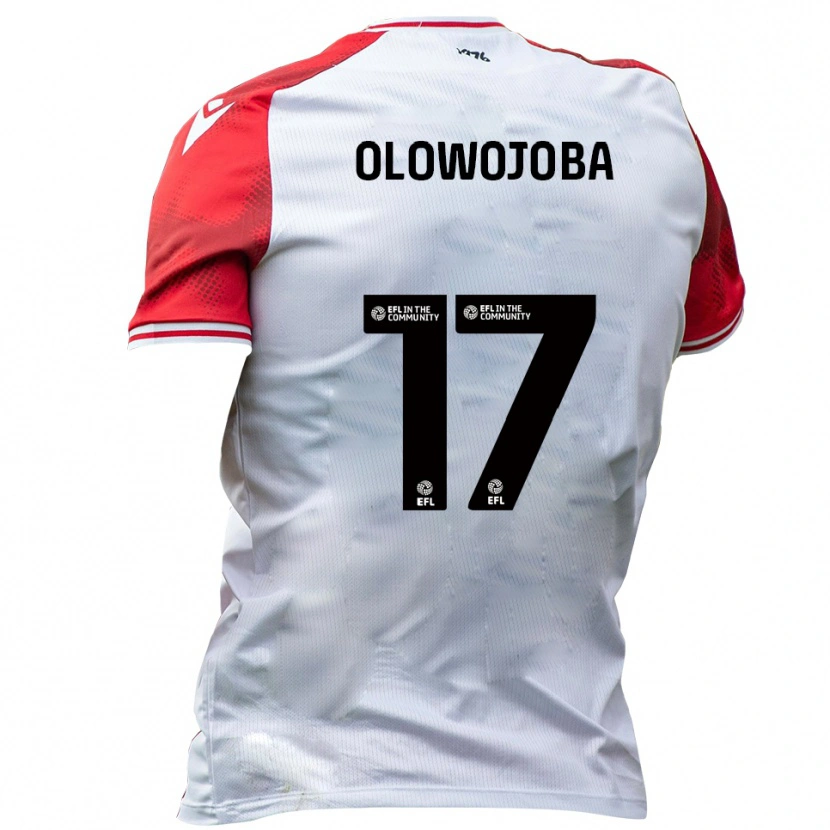 Danxen Dames Temi Olowojoba #17 Wit Rood Thuisshirt Thuistenue 2025/26 T-Shirt