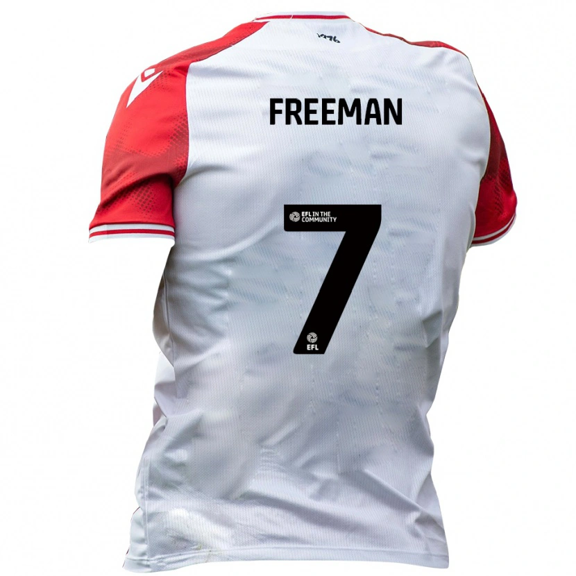Danxen Dames Nick Freeman #7 Wit Rood Thuisshirt Thuistenue 2025/26 T-Shirt