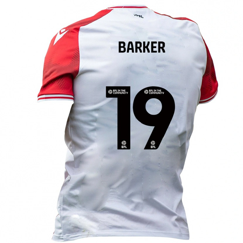 Danxen Dames Frankie Barker #19 Wit Rood Thuisshirt Thuistenue 2025/26 T-Shirt