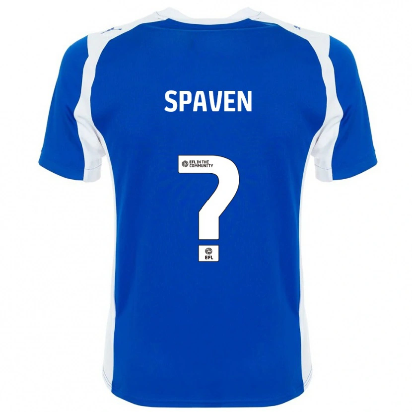 Danxen Dames Jake Spaven #0 Blauw Wit Thuisshirt Thuistenue 2025/26 T-Shirt