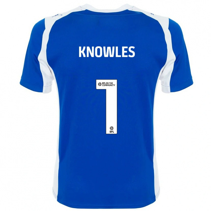 Danxen Dames Amelia Knowles #1 Blauw Wit Thuisshirt Thuistenue 2025/26 T-Shirt