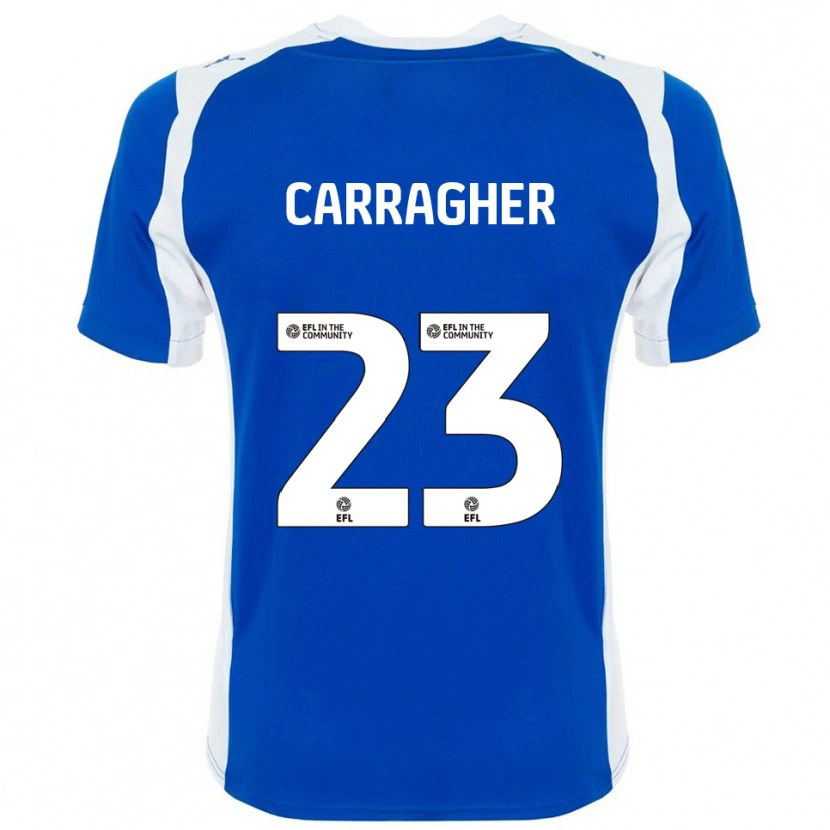 Danxen Dames James Carragher #23 Blauw Wit Thuisshirt Thuistenue 2025/26 T-Shirt