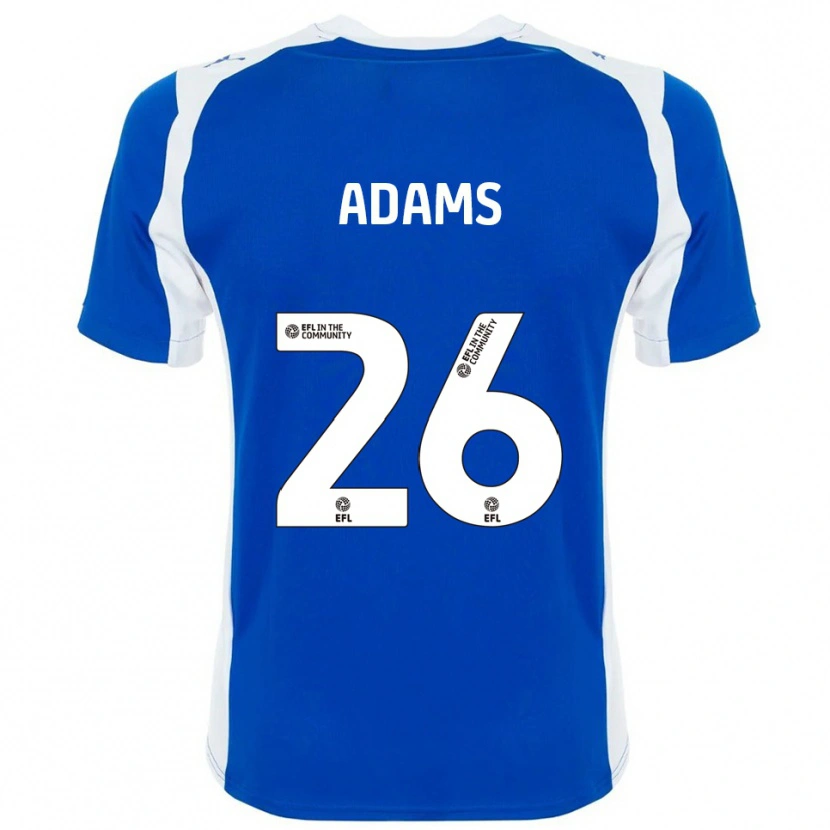 Danxen Dames Joe Adams #26 Blauw Wit Thuisshirt Thuistenue 2025/26 T-Shirt