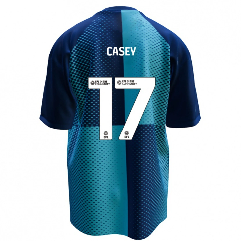 Danxen Dames Dan Casey #17 Blauw Hemelsblauw Thuisshirt Thuistenue 2025/26 T-Shirt