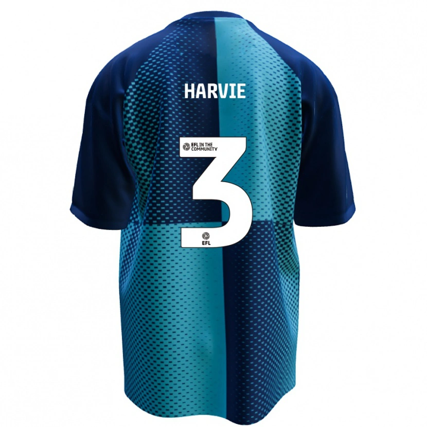 Danxen Dames Daniel Harvie #3 Blauw Hemelsblauw Thuisshirt Thuistenue 2025/26 T-Shirt