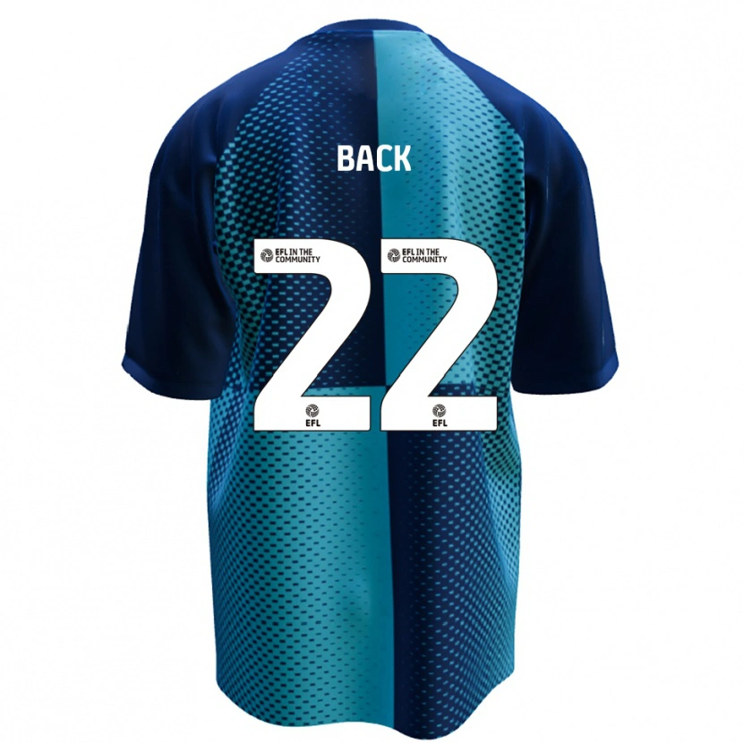 Danxen Dames Fin Back #22 Blauw Hemelsblauw Thuisshirt Thuistenue 2025/26 T-Shirt