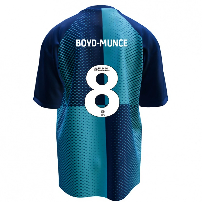 Danxen Dames Caolan Boyd-Munce #8 Blauw Hemelsblauw Thuisshirt Thuistenue 2025/26 T-Shirt