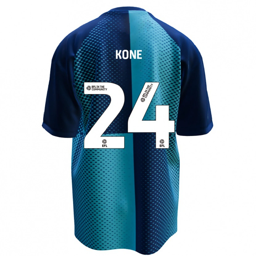 Danxen Dames Richard Kone #24 Blauw Hemelsblauw Thuisshirt Thuistenue 2025/26 T-Shirt