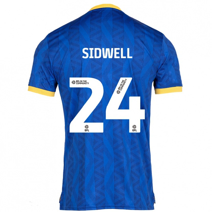Danxen Dames Harry Sidwell #24 Marine Geel Thuisshirt Thuistenue 2025/26 T-Shirt