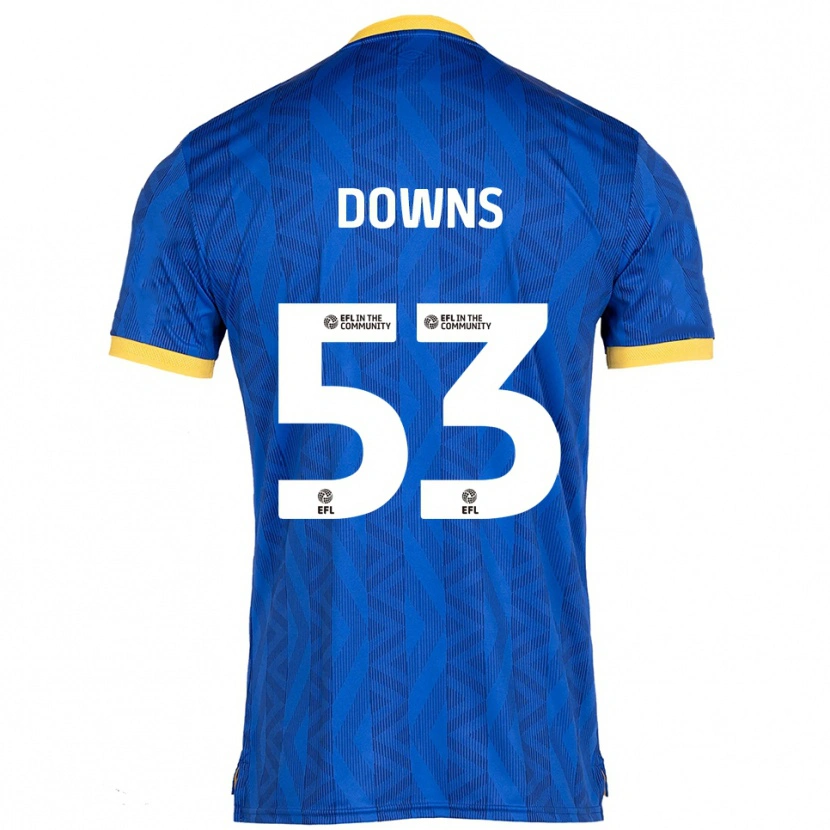 Danxen Dames Oliver Downs #53 Marine Geel Thuisshirt Thuistenue 2025/26 T-Shirt