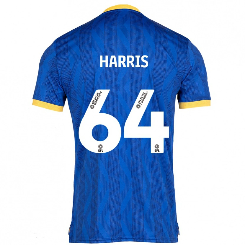 Danxen Dames Conor Harris #64 Marine Geel Thuisshirt Thuistenue 2025/26 T-Shirt
