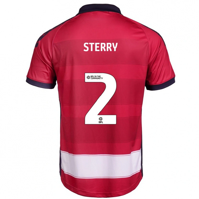 Danxen Dames Jamie Sterry #2 Rood Wit Thuisshirt Thuistenue 2025/26 T-Shirt