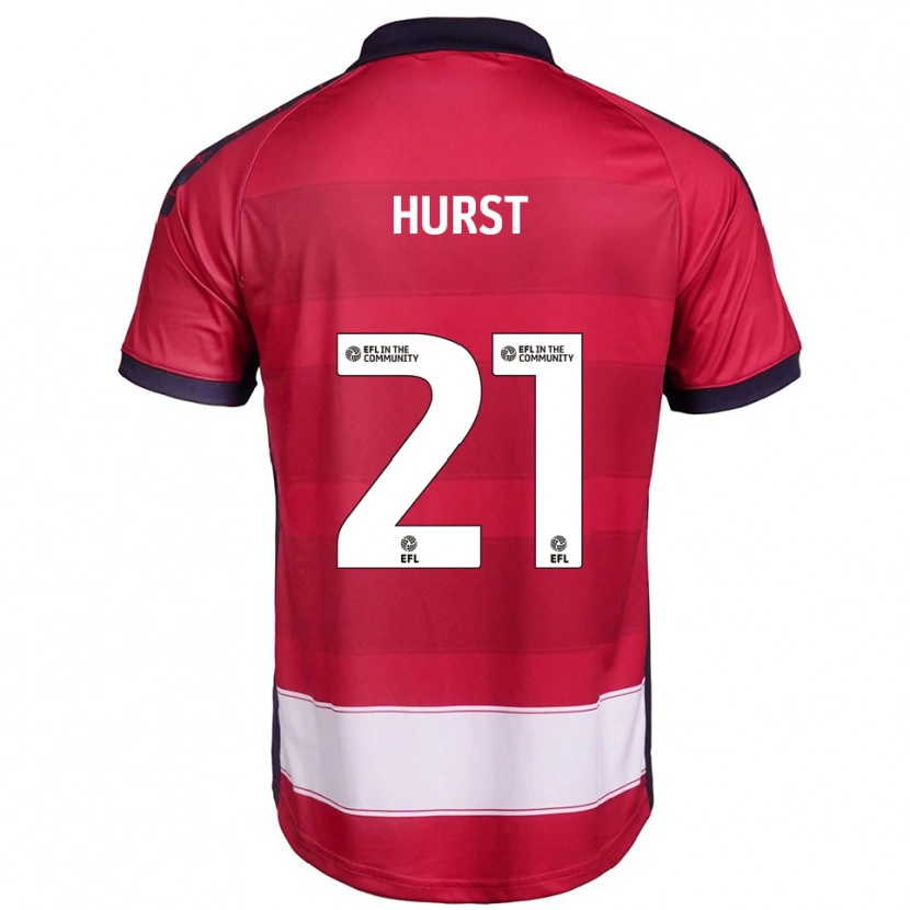 Danxen Dames Kyle Hurst #21 Rood Wit Thuisshirt Thuistenue 2025/26 T-Shirt