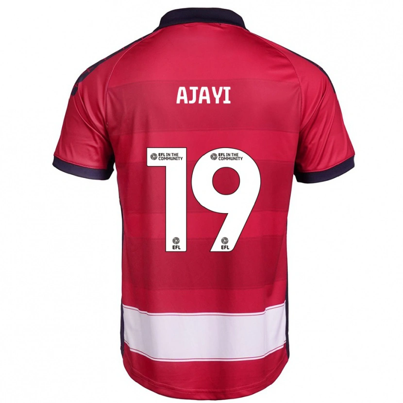Danxen Dames Damola Ajayi #19 Rood Wit Thuisshirt Thuistenue 2025/26 T-Shirt