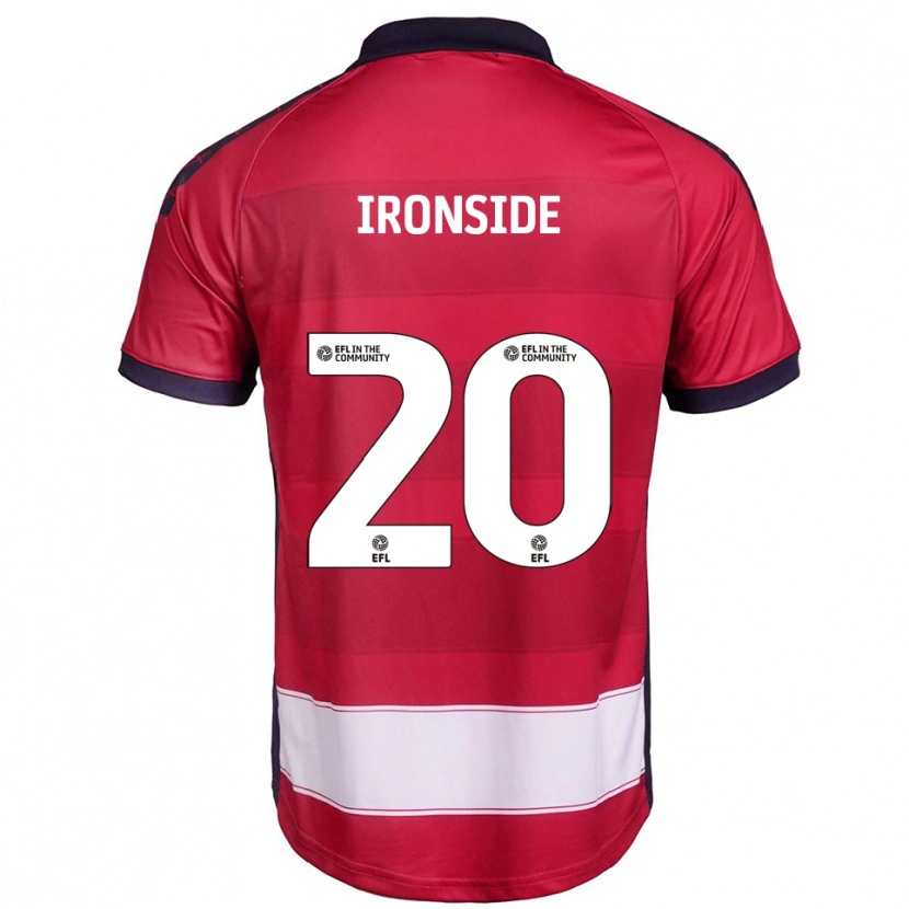 Danxen Dames Joe Ironside #20 Rood Wit Thuisshirt Thuistenue 2025/26 T-Shirt