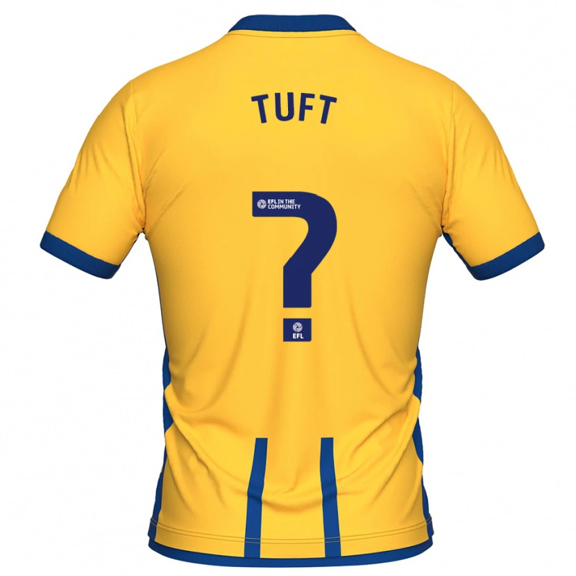 Danxen Dames Jacob Tuft #0 Geel Blauw Thuisshirt Thuistenue 2025/26 T-Shirt