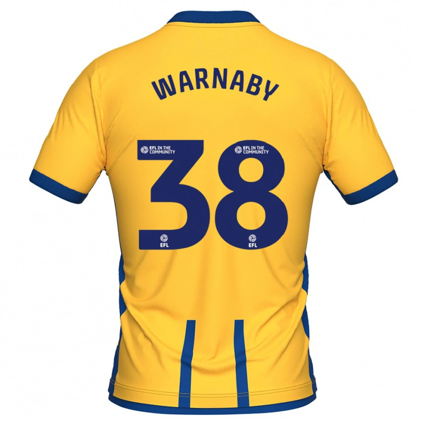 Danxen Dames Lewis Warnaby #38 Geel Blauw Thuisshirt Thuistenue 2025/26 T-Shirt