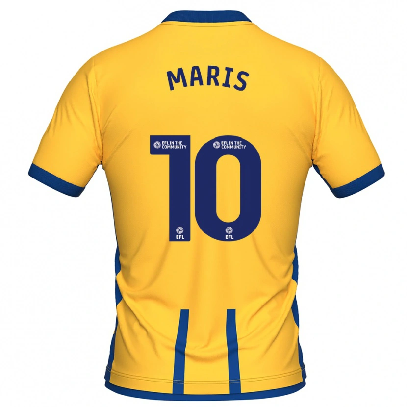 Danxen Dames George Maris #10 Geel Blauw Thuisshirt Thuistenue 2025/26 T-Shirt