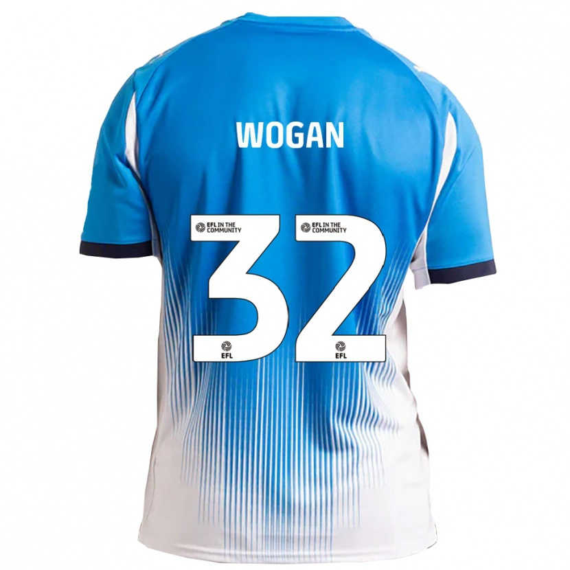 Danxen Dames Andrew Wogan #32 Blauw Wit Thuisshirt Thuistenue 2025/26 T-Shirt