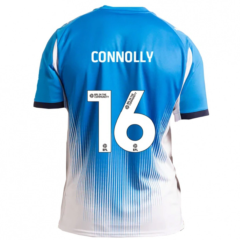 Danxen Dames Callum Connolly #16 Blauw Wit Thuisshirt Thuistenue 2025/26 T-Shirt