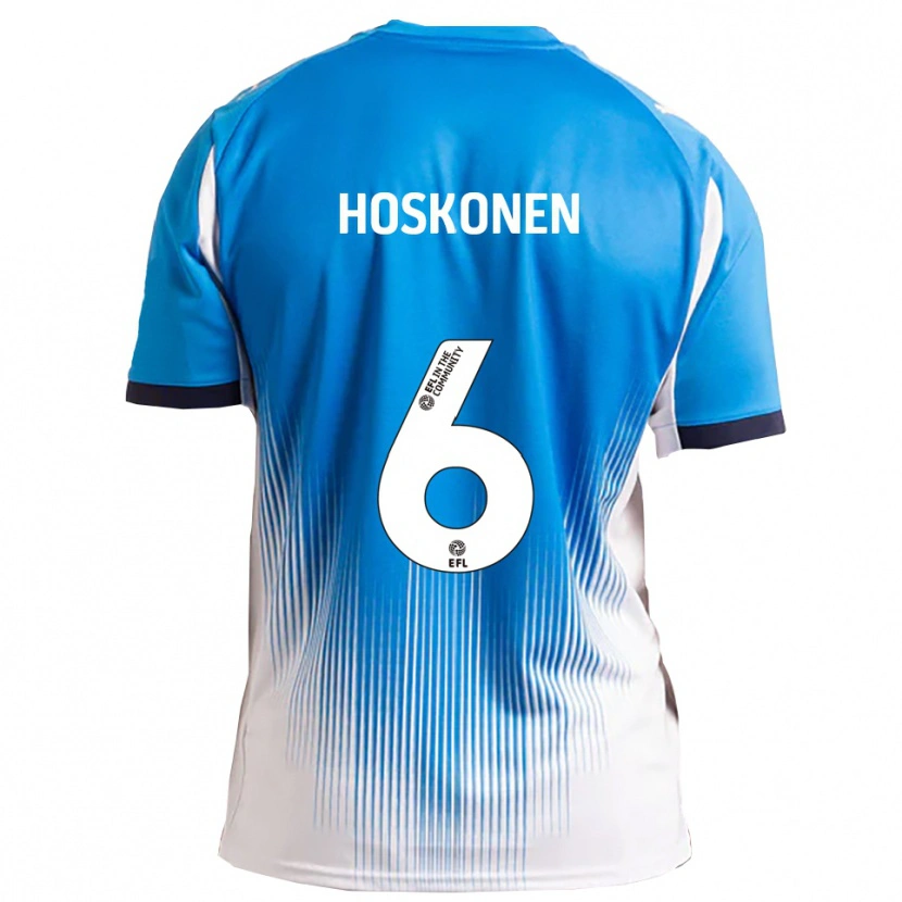 Danxen Dames Arttu Hoskonen #6 Blauw Wit Thuisshirt Thuistenue 2025/26 T-Shirt