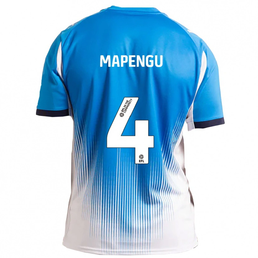Danxen Dames Nathaniel Mapengu #4 Blauw Wit Thuisshirt Thuistenue 2025/26 T-Shirt