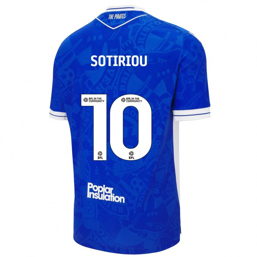 Danxen Dames Ruel Sotiriou #10 Blauw Wit Thuisshirt Thuistenue 2025/26 T-Shirt