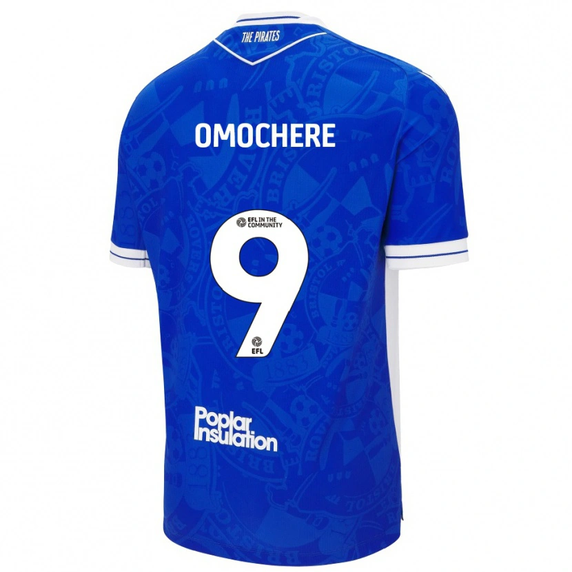 Danxen Dames Promise Omochere #9 Blauw Wit Thuisshirt Thuistenue 2025/26 T-Shirt
