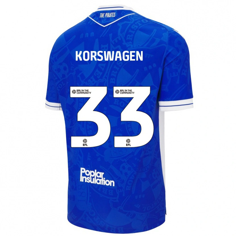 Danxen Dames Mattijis Korswagen #33 Blauw Wit Thuisshirt Thuistenue 2025/26 T-Shirt
