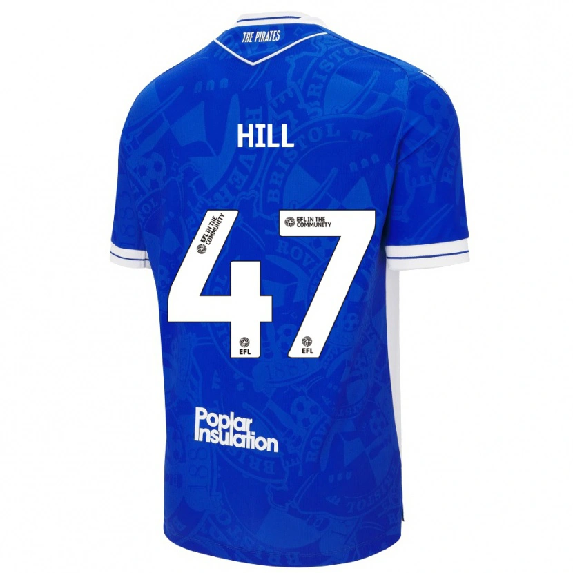 Danxen Dames Kian Hill #47 Blauw Wit Thuisshirt Thuistenue 2025/26 T-Shirt