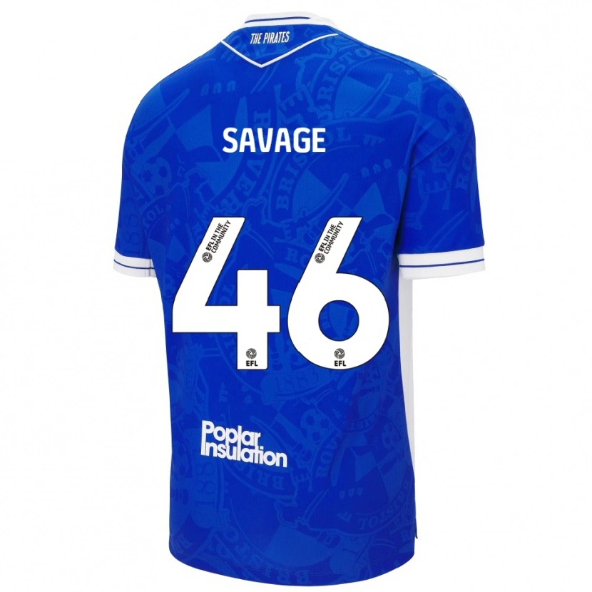 Danxen Dames Taelan Savage #46 Blauw Wit Thuisshirt Thuistenue 2025/26 T-Shirt