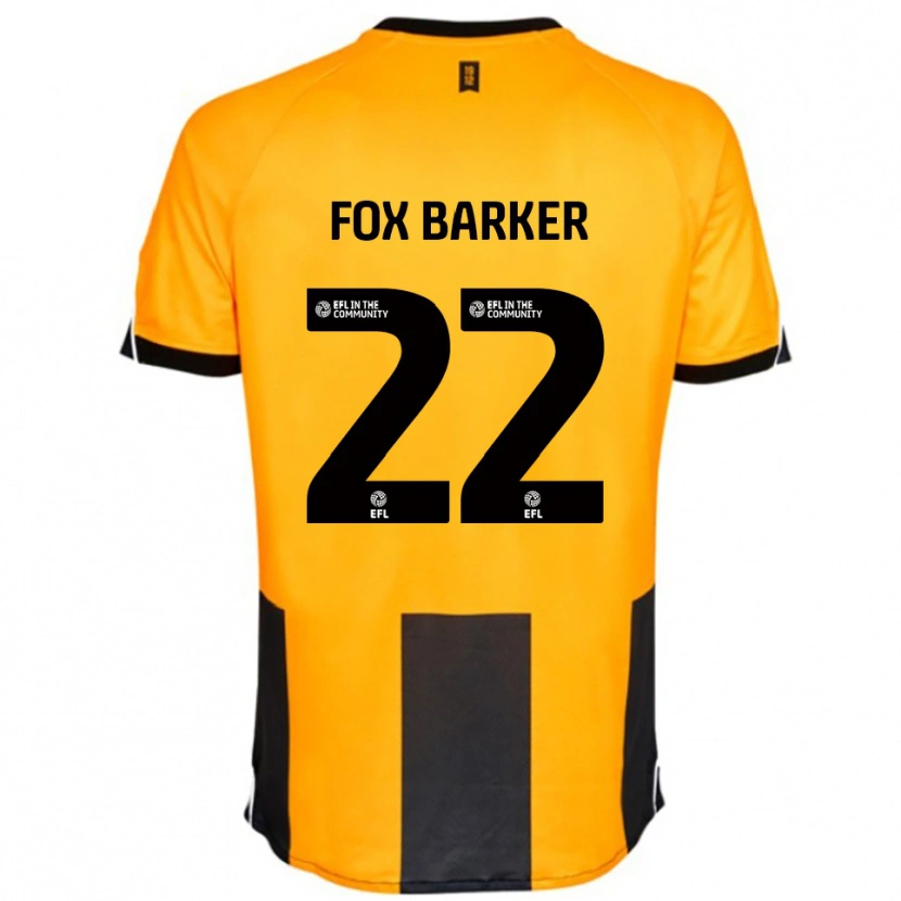 Danxen Dames Mistie Fox-Barker #22 Oranje Zwart Thuisshirt Thuistenue 2025/26 T-Shirt