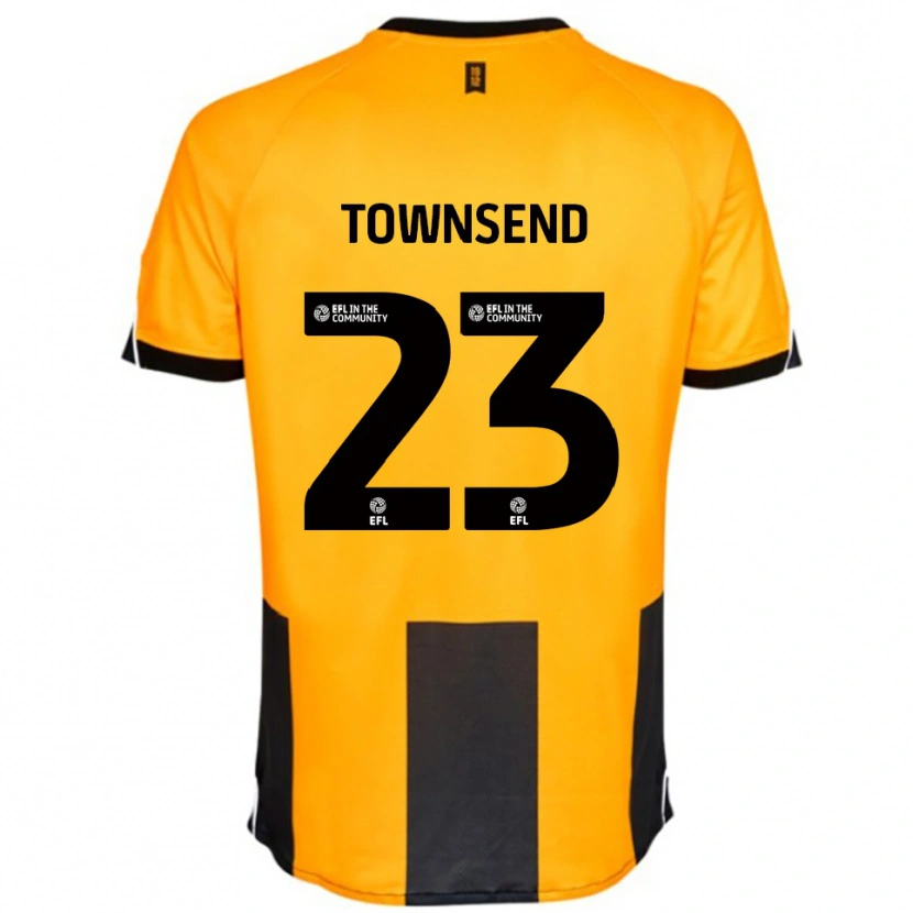 Danxen Dames Eleanor Townsend #23 Oranje Zwart Thuisshirt Thuistenue 2025/26 T-Shirt