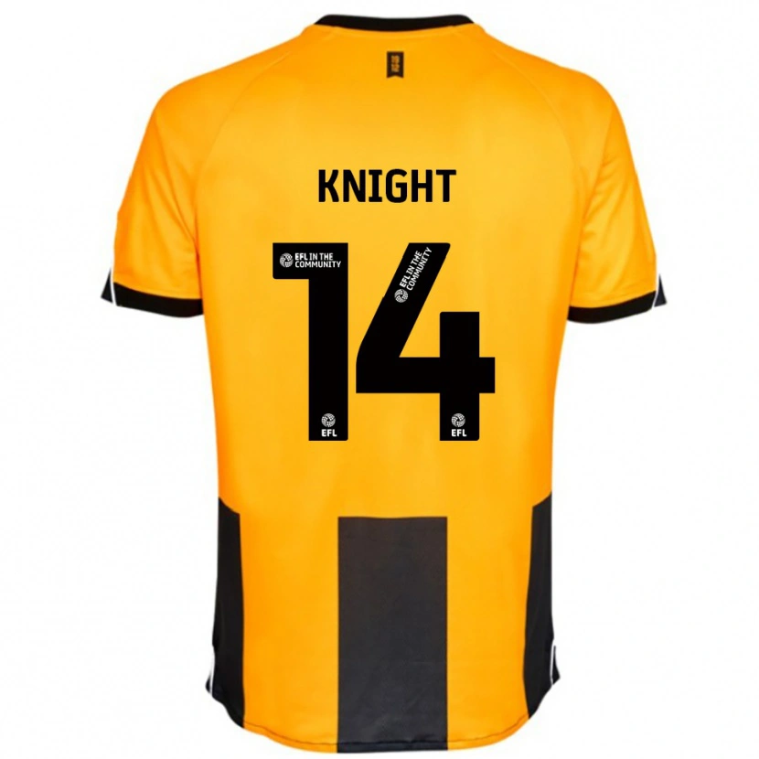 Danxen Dames Ben Knight #14 Oranje Zwart Thuisshirt Thuistenue 2025/26 T-Shirt