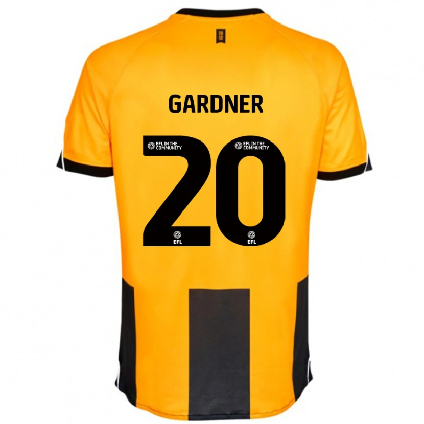 Danxen Dames Gary Gardner #20 Oranje Zwart Thuisshirt Thuistenue 2025/26 T-Shirt