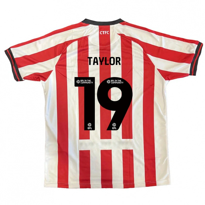 Danxen Dames Jessie Taylor #19 Rood Wit Zwart Thuisshirt Thuistenue 2025/26 T-Shirt
